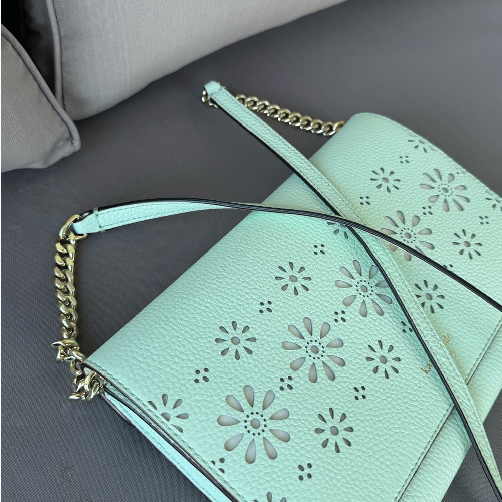 Kate Spade Turquoise Valencia Daisy Crossbody Bag - Picture 4 of 14